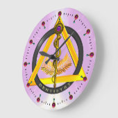 ROD OF ASCLEPIUS DENTIST DENTISTRY SYMBOL ,Lilac Grote Klok (Hoek)