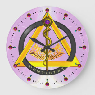 ROD OF ASCLEPIUS DENTIST DENTISTRY SYMBOL ,Lilac Grote Klok