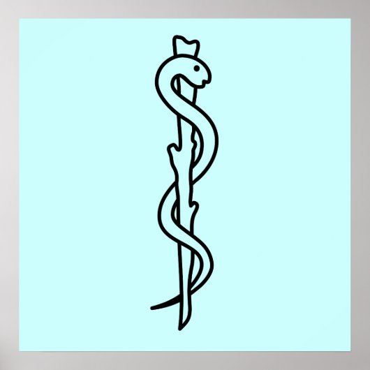 Rod of Asclepius [medical symbol] Poster (Voorkant)