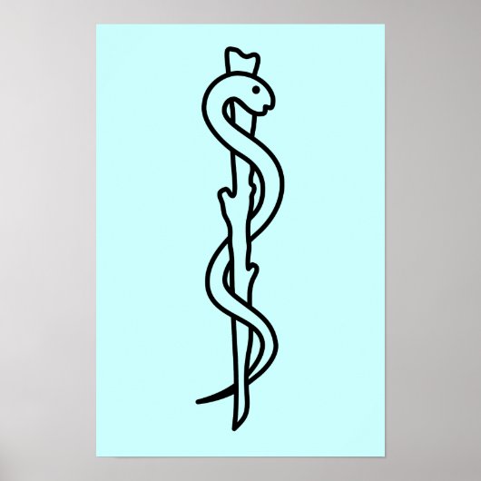 Rod of Asclepius [medical symbol] Poster (Voorkant)