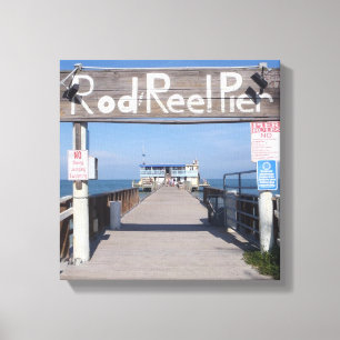 Rod & Reel Pier Canvas Afdrukken