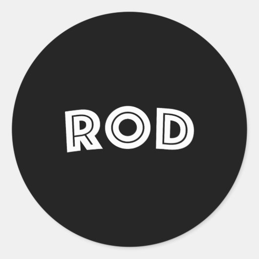 Rod  ronde sticker (Voorkant)