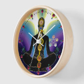 ROD VAN ASCLEPIUS 7 CHAKRAS, YOGA LOTUS POSE Paars (Hoek)