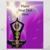 ROD VAN ASCLEPIUS,7 CHAKRAS YOGA LOTUS POSE Pink Flyer (Achterkant)