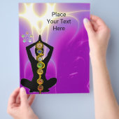 ROD VAN ASCLEPIUS,7 CHAKRAS YOGA LOTUS POSE Pink Flyer (Hand)