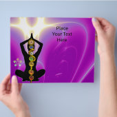 ROD VAN ASCLEPIUS,7 CHAKRAS YOGA LOTUS POSE Pink Flyer (Hand)