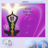 ROD VAN ASCLEPIUS,7 CHAKRAS YOGA LOTUS POSE Pink Flyer (Enkel)