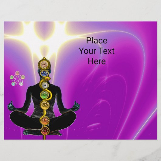 ROD VAN ASCLEPIUS,7 CHAKRAS YOGA LOTUS POSE Pink Flyer (Voorkant)
