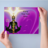 ROD VAN ASCLEPIUS,7 CHAKRAS YOGA LOTUS POSE Pink Flyer (Hand)