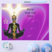 ROD VAN ASCLEPIUS,7 CHAKRAS YOGA LOTUS POSE Pink Flyer (Enkel)