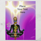 ROD VAN ASCLEPIUS,7 CHAKRAS YOGA LOTUS POSE Pink Flyer (Achterkant)