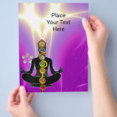ROD VAN ASCLEPIUS,7 CHAKRAS YOGA LOTUS POSE Pink Flyer (Hand)
