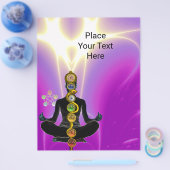 ROD VAN ASCLEPIUS,7 CHAKRAS YOGA LOTUS POSE Pink Flyer (Enkel)