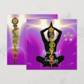 ROD VAN ASCLEPIUS 7 CHAKRAS, YOGA LOTUS POSE Pink Kaart (Voorkant / Achterkant)