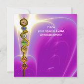 ROD VAN ASCLEPIUS 7 CHAKRAS, YOGA LOTUS POSE Pink Kaart (Achterkant)