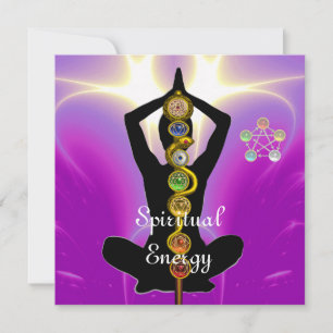 ROD VAN ASCLEPIUS 7 CHAKRAS, YOGA LOTUS POSE Pink Kaart