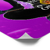 ROD VAN ASCLEPIUS 7 CHAKRAS, YOGA LOTUS POSE Pink Poster (Hoek)