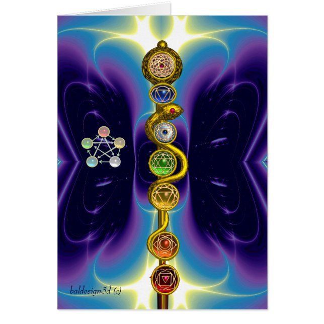 ROD VAN ASCLEPIUS 7 CHAKRAS, YOGA, SPIRITUELE ENER (Voorkant)