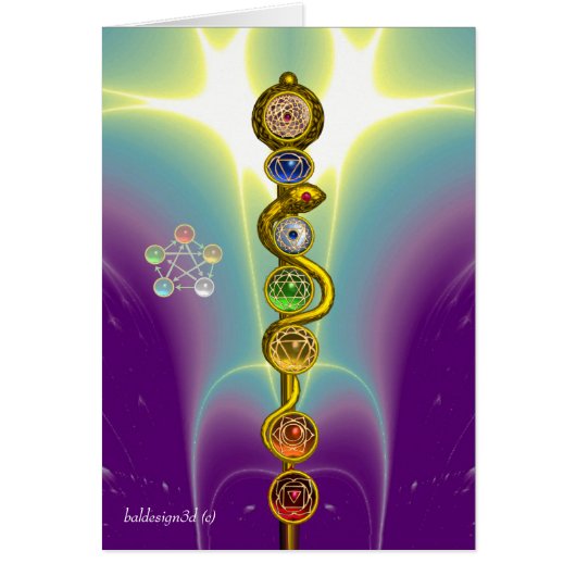ROD VAN ASCLEPIUS 7 CHAKRAS, YOGA, SPIRITUELE ENER (Voorkant)