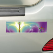 ROD VAN ASCLEPIUS 7 CHAKRAS, YOGA, SPIRITUELE ENER BUMPERSTICKER (Op auto)