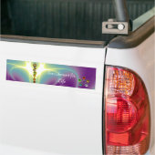 ROD VAN ASCLEPIUS 7 CHAKRAS, YOGA, SPIRITUELE ENER BUMPERSTICKER (Op Truck)