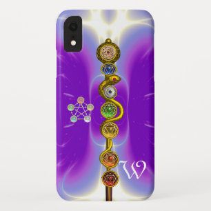 ROD VAN ASCLEPIUS 7 CHAKRAS, YOGA, SPIRITUELE ENER iPhone XR HOESJE