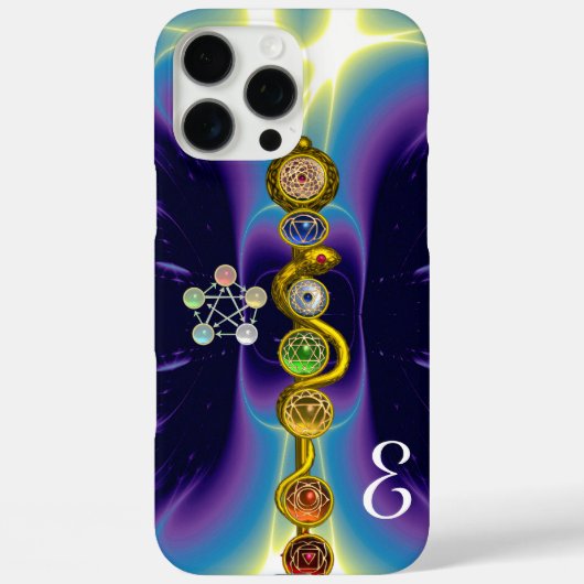 ROD VAN ASCLEPIUS 7 CHAKRAS, YOGA, SPIRITUELE ENER Case-Mate iPhone CASE (Achterkant)