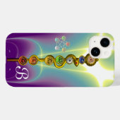 ROD VAN ASCLEPIUS 7 CHAKRAS, YOGA, SPIRITUELE ENER Case-Mate iPhone CASE (Achterkant (horizontaal))