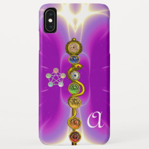 ROD VAN ASCLEPIUS 7 CHAKRAS, YOGA, SPIRITUELE ENER iPhone XS MAX HOESJE
