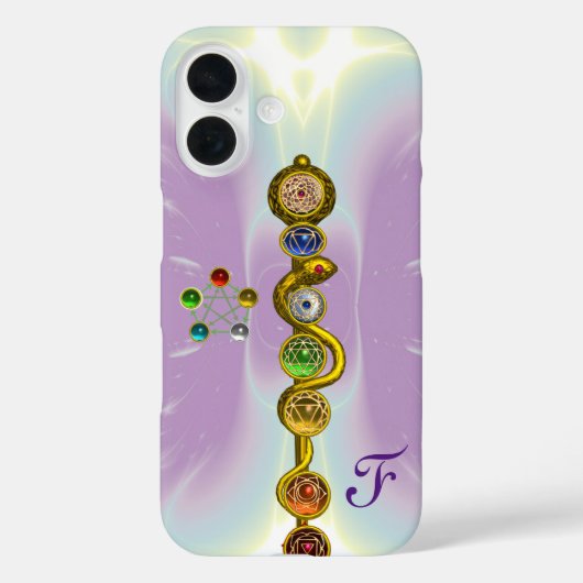 ROD VAN ASCLEPIUS 7 CHAKRAS, YOGA, SPIRITUELE ENER Case-Mate iPhone CASE (Achterkant)