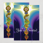 ROD VAN ASCLEPIUS 7 CHAKRAS, YOGA, SPIRITUELE ENER KAART (Voorkant / Achterkant)