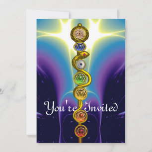 ROD VAN ASCLEPIUS 7 CHAKRAS, YOGA, SPIRITUELE ENER KAART