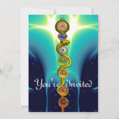 ROD VAN ASCLEPIUS 7 CHAKRAS, YOGA, SPIRITUELE ENER KAART (Voorkant)