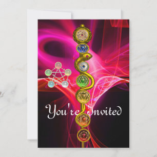 ROD VAN ASCLEPIUS 7 CHAKRAS, YOGA, SPIRITUELE ENER KAART