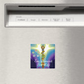 ROD VAN ASCLEPIUS 7 CHAKRAS, YOGA, SPIRITUELE ENER MAGNEET (Insitu (Vaatwasser))