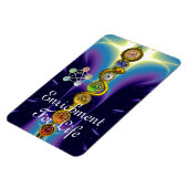 ROD VAN ASCLEPIUS 7 CHAKRAS, YOGA, SPIRITUELE ENER MAGNEET (Linkerzijde)