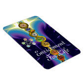 ROD VAN ASCLEPIUS 7 CHAKRAS, YOGA, SPIRITUELE ENER MAGNEET (Rechterzijde)