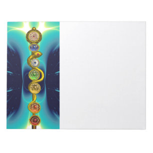 ROD VAN ASCLEPIUS 7 CHAKRAS, YOGA, SPIRITUELE ENER NOTITIEBLOK