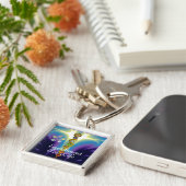 ROD VAN ASCLEPIUS 7 CHAKRAS, YOGA, SPIRITUELE ENER SLEUTELHANGER (Zijkant)