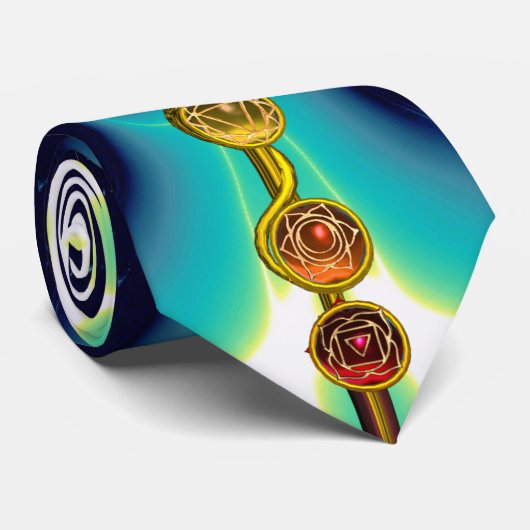 ROD VAN ASCLEPIUS 7 CHAKRAS, YOGA, SPIRITUELE ENER STROPDAS (Opgerold)