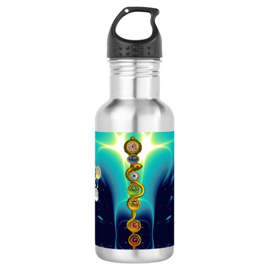 ROD VAN ASCLEPIUS 7 CHAKRAS, YOGA, SPIRITUELE ENER WATERFLES  (Voorkant)