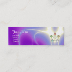 ROD VAN ASCLEPIUS,7 CHAKRAS,YOGA,SPIRITUELE ENERGI MINI VISITEKAARTJE