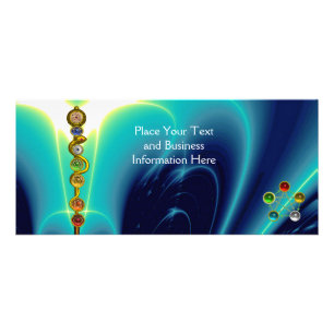 ROD VAN ASCLEPIUS,7 CHAKRAS,YOGA,SPIRITUELE ENERGI RECLAMEKAART