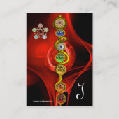 ROD VAN ASCLEPIUS,7 CHAKRAS,YOGA,SPIRITUELE ENERGI VISITEKAARTJE (Achterkant)