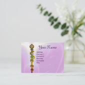 ROD VAN ASCLEPIUS,7 CHAKRAS,YOGA,SPIRITUELE ENERGI VISITEKAARTJE (Staand voorkant)