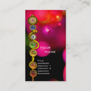 ROD VAN ASCLEPIUS,7 CHAKRAS,YOGA,SPIRITUELE ENERGI VISITEKAARTJE