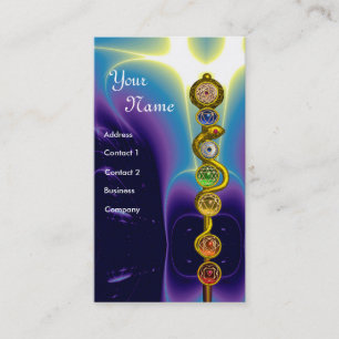 ROD VAN ASCLEPIUS,7 CHAKRAS,YOGA,SPIRITUELE ENERGI VISITEKAARTJE