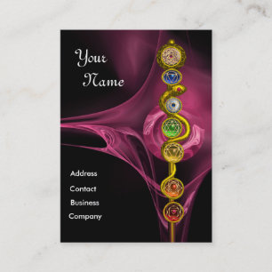 ROD VAN ASCLEPIUS,7 CHAKRAS,YOGA,SPIRITUELE ENERGI VISITEKAARTJE
