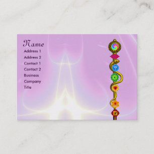ROD VAN ASCLEPIUS,7 CHAKRAS,YOGA,SPIRITUELE ENERGI VISITEKAARTJE