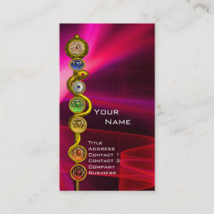 ROD VAN ASCLEPIUS,7 CHAKRAS,YOGA,SPIRITUELE ENERGI VISITEKAARTJE